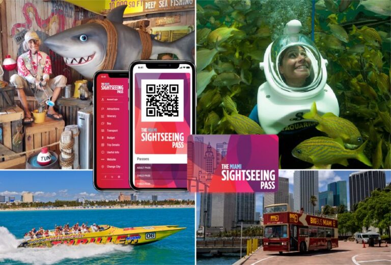 Miami/Fort Lauderdale: Sightseeing Pass for 15 Attractions