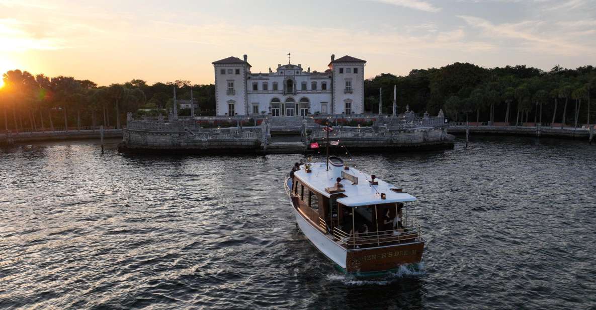 1 miami vizcaya sunset cruise Miami: Vizcaya Sunset Cruise