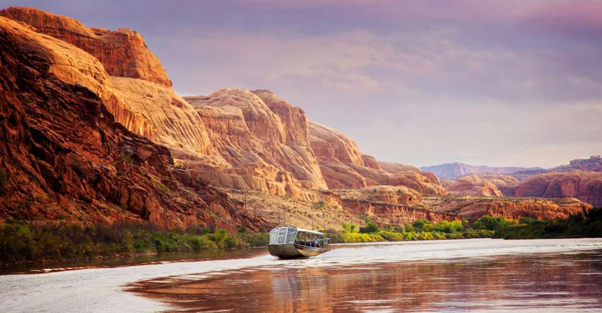 1 moab colorado river sunset boat tour with optional dinner Moab: Colorado River Sunset Boat Tour With Optional Dinner