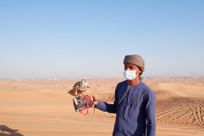 Morning Adventure From Dubai: Desert Dune Bashing, Sand Boarding, Camel Ride
