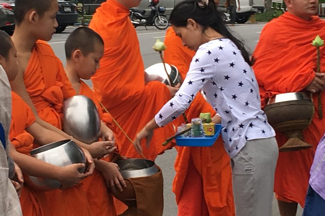 Morning Alms to Monks, Doi Suthep Temple, Hidden Temple & Chiang Mai City Views.