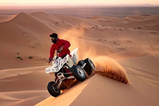 Morning Desert Safari With Quad Bike, Sand Boarding and Camel Ride