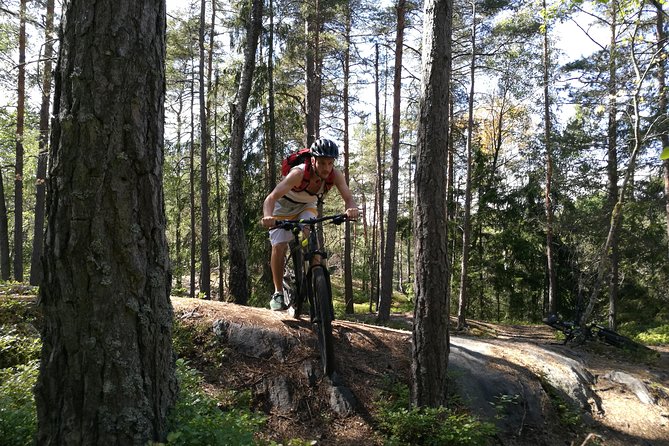 Mountain Biking Small-Group in Stockholm Forests for Beginners
