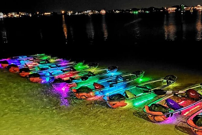1 night glow kayak paddle session in pensacola beach Night Glow Kayak Paddle Session in Pensacola Beach