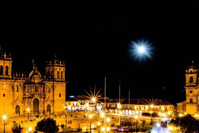 Night Tour Through the Streets of Cusco Pisco for 3 Hours