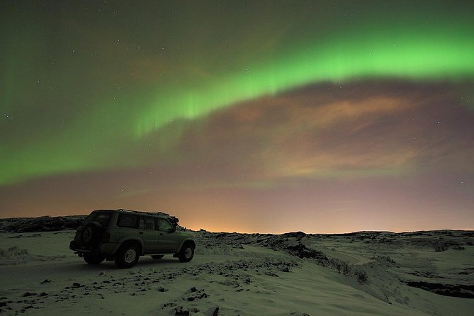 1 northern lights and secret lagoon trip by super jeep from reykjavik Northern Lights and Secret Lagoon Trip by Super Jeep From Reykjavik