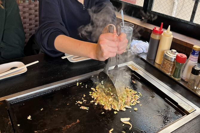 1 okonomiyaki cookingjapanese sake free flowing Okonomiyaki Cooking,Japanese Sake Free Flowing Experience