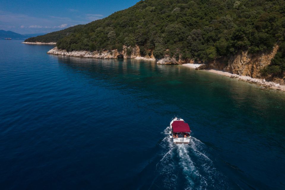 Opatija/Lovran: Boat Trip to Secluded Beaches on Island Cres