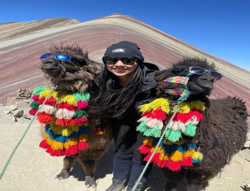 1 peru rainbow mountain overlooking the snow capped usagate Peru: Rainbow Mountain Overlooking the Snow-Capped Usagate