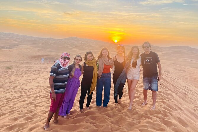 Premium Desert Safari Dubai Tour Package, BBQ Dinner, Sandboarding, Camel Ride