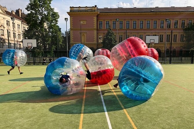 1 private bubble football activity in prague Private Bubble Football Activity in Prague