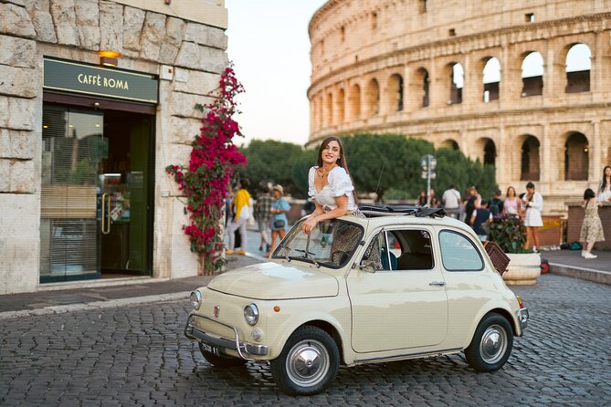 Private Fiat 500 Retro Car Tour With Professional Photoshoot