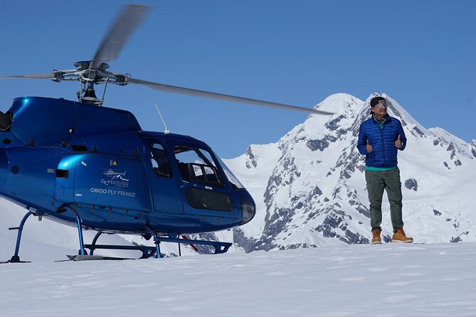 Private Flight – 2 Glaciers – Snow Landing – Franz Josef – 35mins