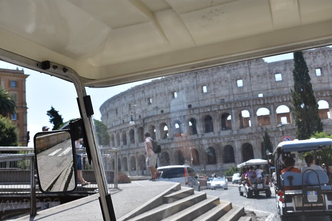 Private Rome Golf Cart Tour With Inside Guided Colosseum Tour