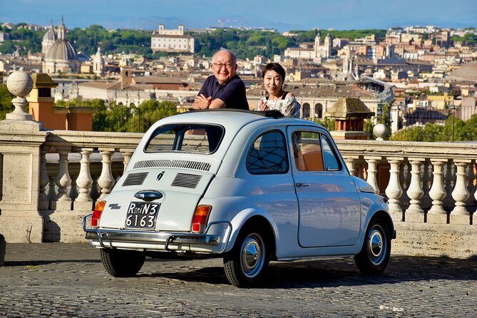 Private Tour&Photoshoot in Rome in Fiat 500 With a Real Local