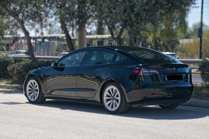 Private Transfer From Athens City to Athens Airport With Tesla