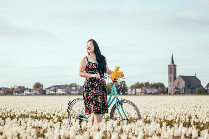 Professional Tulip Fields Photo Session & Bike Tour Near Amsterdam