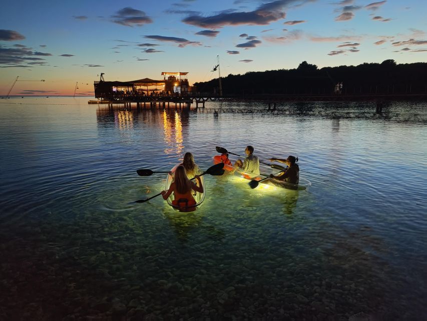 1 pula blue cave clear bottom kayak sunsetnight tour Pula: Blue Cave Clear-Bottom Kayak Sunset&Night Tour