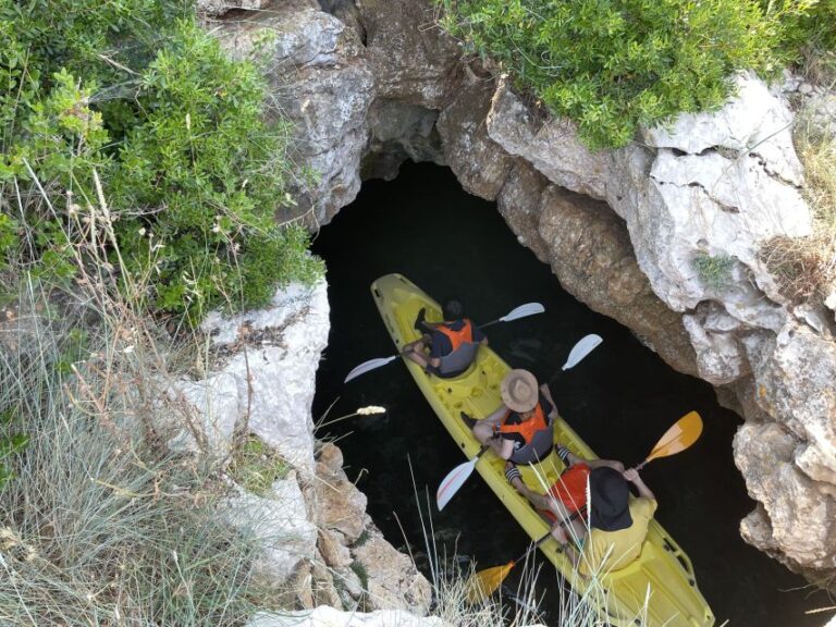 Pula: Blue Cave Kayak Tour, Snorkeling and Cliff Jumping