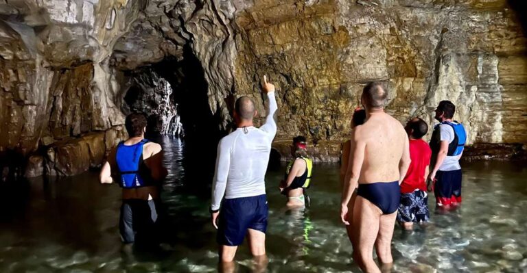 Pula: Blue Cave Kayak Tour With Swimming and Snorkeling