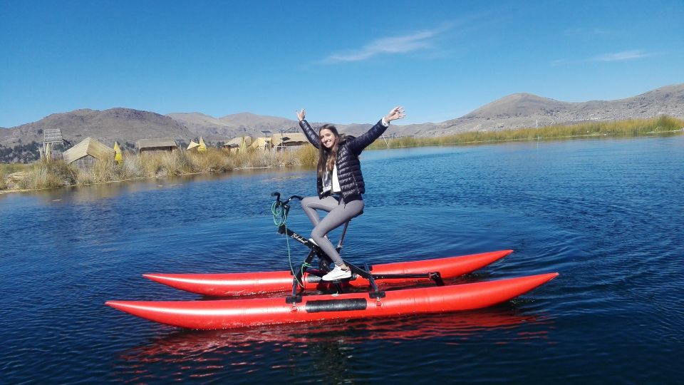 1 puno water bike to uros island at lake titicaca 2 Puno: Water Bike to Uros Island at Lake Titicaca