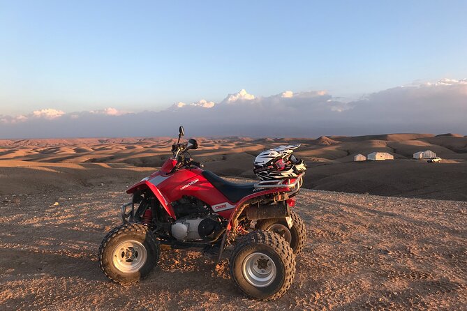 1 quad bike and camel riding experience at agafay desert Quad Bike and Camel Riding Experience at Agafay Desert