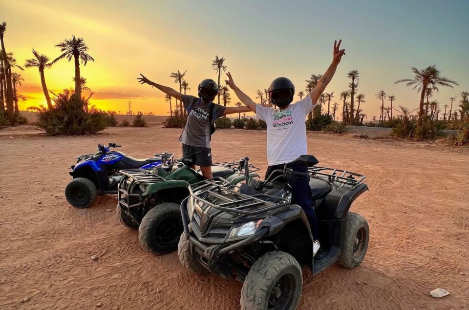 1 quad biking sunset in marrakech with moroccan tea Quad Biking Sunset in Marrakech With Moroccan Tea