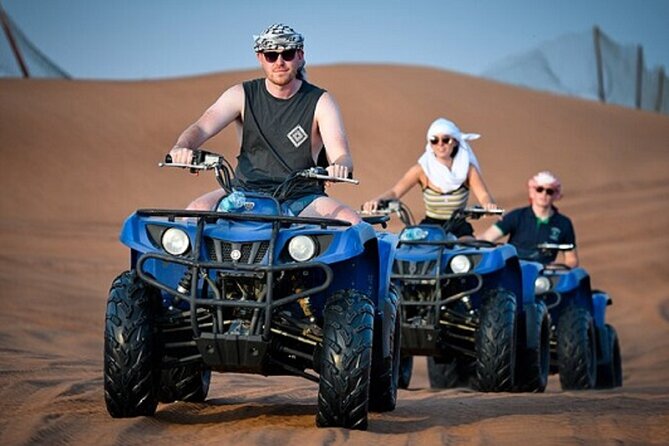 1 red dune desert safari with dinner quad bike and camel ride Red Dune Desert Safari With Dinner Quad Bike and Camel Ride