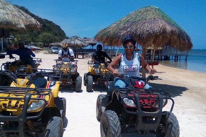 Roatan ATV Bikes Zip Line Monkey/Sloth and Beach Excursion