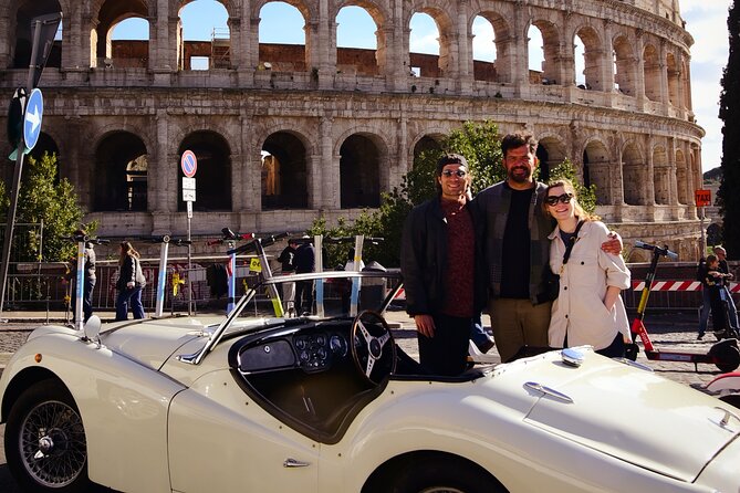 Rome Panoramic Tour by Vintage Classic Cabriolet Car or Vintage Minibus