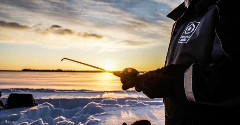 Rovaniemi: Ice Fishing on a Frozen Lake