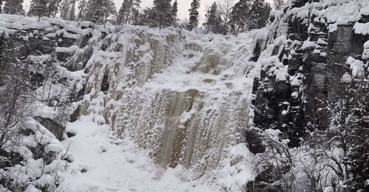 1 rovaniemi korouoma canyon frozen waterfalls guided hike Rovaniemi: Korouoma Canyon Frozen Waterfalls Guided Hike