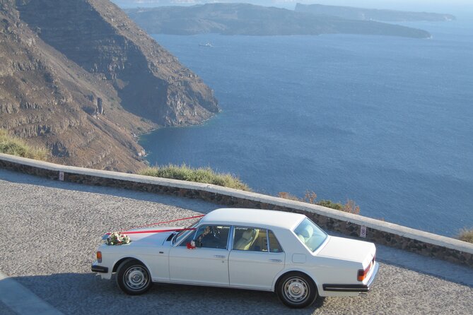 Santorini Unique Wedding Car Service By Rolls Royce Silver Spirit 1982