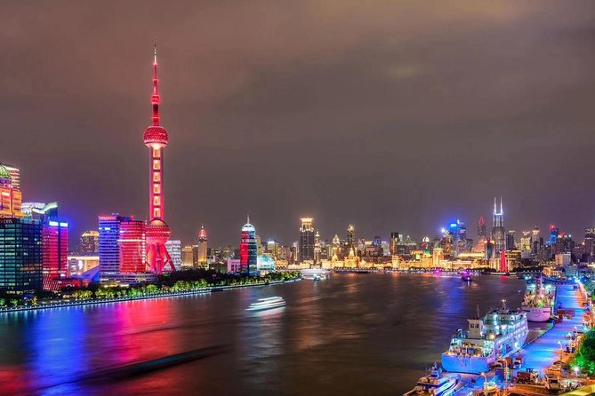 Shanghai Night Tour to Huangpu River Cruise Dingtaifeng or Buffet at Cruiseship