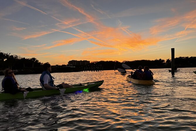 Sharkeys LED Illuminated Night & Sunset Tour on Glass Bottom Kayaks in Sarasota