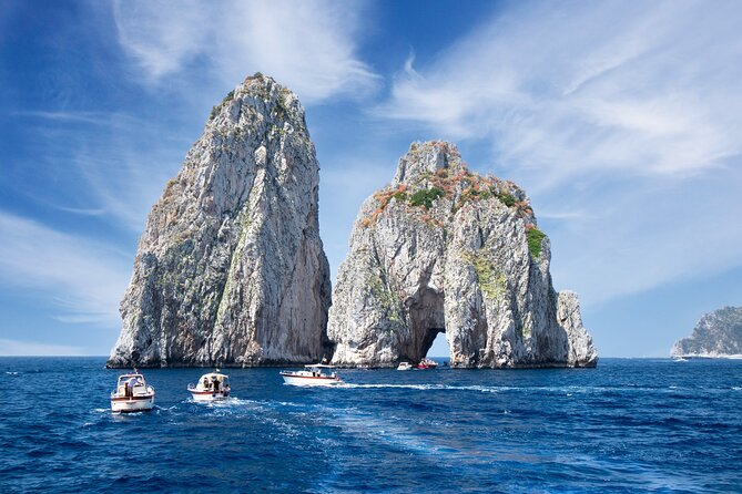 Small Group Capri Tour Boat and Land From Naples