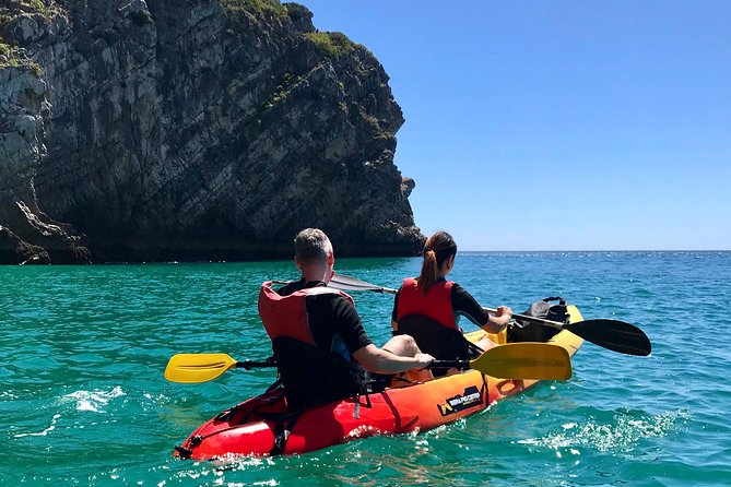 1 small group kayak tour to arrabida beaches with lunch from lisbon Small Group Kayak Tour to Arrábida Beaches With Lunch From Lisbon