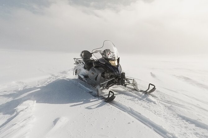 Snowmobiling on Langjokull Glacier and Secret Lagoon Tour