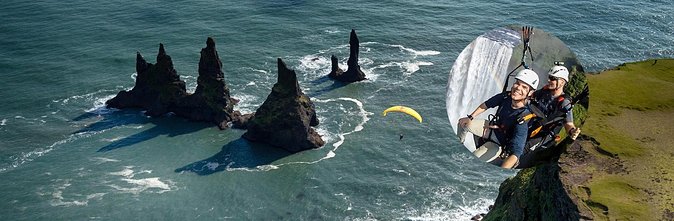 South Coast Private Tour From Reykjavik With Tandem Paragliding Flight