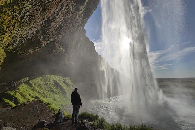 1 south coast waterfalls black beach and glacier adventure tour South Coast Waterfalls, Black Beach and Glacier Adventure Tour