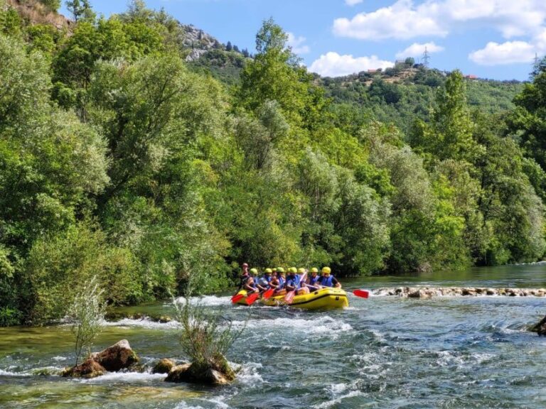 Split: Cetina River Whitewater Raft Trip With Pickup Option