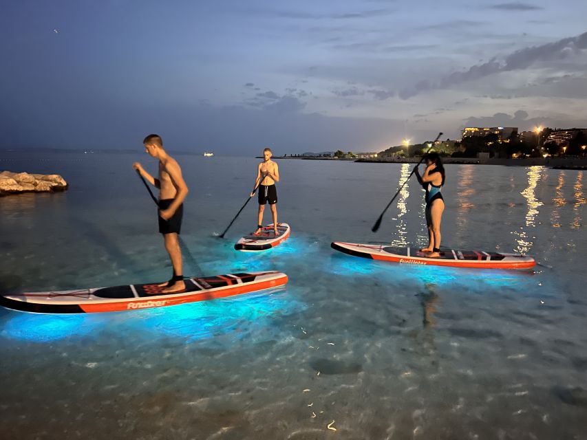 1 split glow in the dark sunset stand up paddle board tour Split: Glow-in-the-dark Sunset Stand-Up Paddle Board Tour