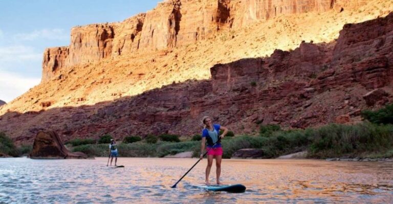 Stand-Up Paddleboard With Small Rapids on the Colorado.