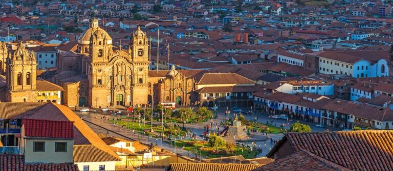 Sunrise in Hot Air Balloon Over Cusco