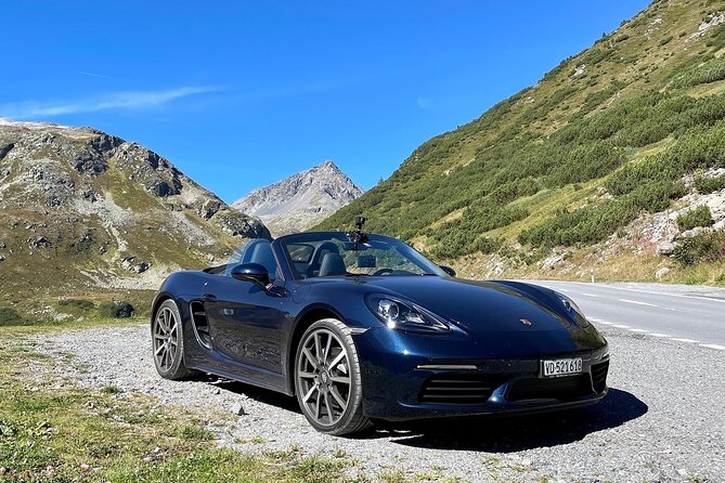 Swiss Alps Drive & Stelvio Pass [Italy] Porsche Car Tour [GPS Guided]