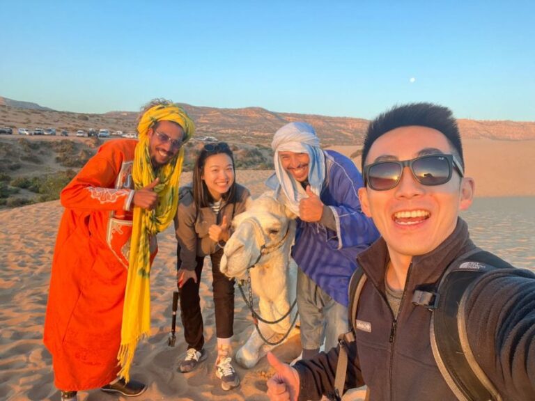Taghazout: Sunset Beach Camel Ride With Hotel Transfers