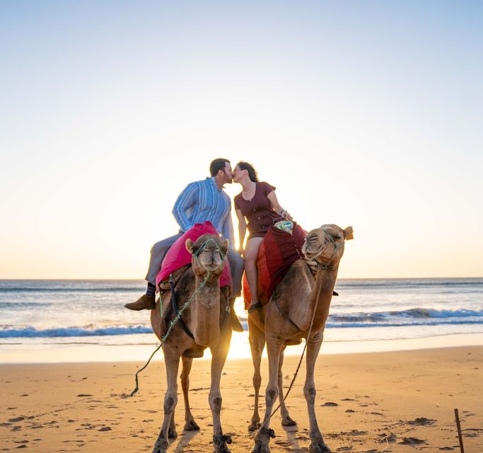 Tangier: Achakar Beach Sunset Camel Ride & Moroccan Dinner