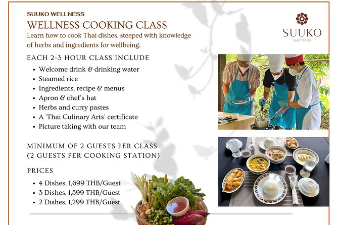 Thai Cooking Class 2 Hrs ( 3 Dishes Menu)