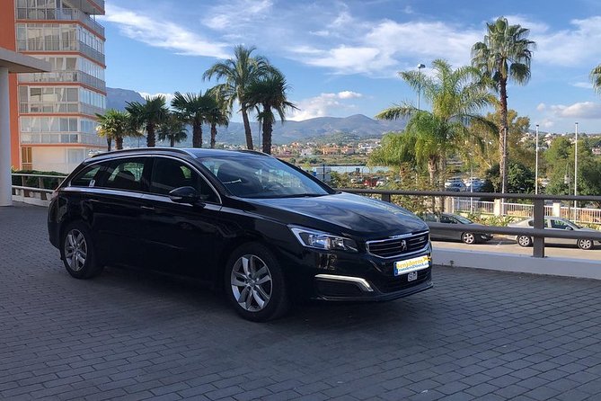 Transfer From Calpe to Alicante Airport in Private Sedan Car Max. 3 Passengers