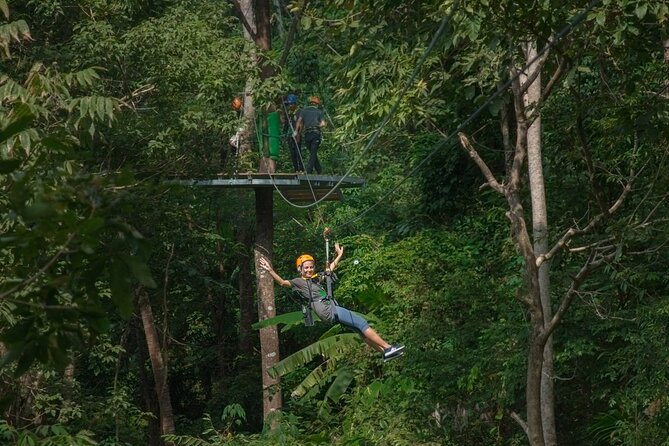 Treetop Tour Zipline Cable Rides in Koh Samui